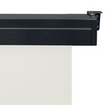 vidaXL Auvent latéral de balcon 120x250 cm Crème