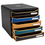 Module De Classement Big Box Plus 5 Tiroirs Neo Deco - Couleurs Assorties - Exacompta