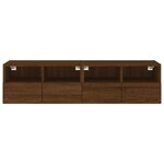 vidaXL Meubles TV muraux 2 Pièces chêne marron 60x30x30cm bois ingénierie
