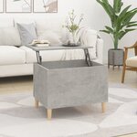vidaXL Table basse Gris béton 60x44 5x45 cm Bois d'ingénierie