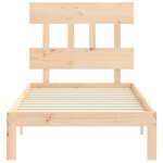 vidaXL Cadre de lit sans matelas bois de pin massif
