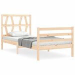 vidaXL Cadre de lit sans matelas bois massif