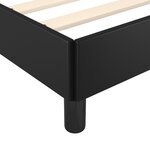vidaXL Cadre de lit noir 120x190 cm similicuir