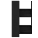 Cabinet d'angle vidaXL Noir Chêne 140x30x140 cm Bois d'ingénierie