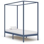 vidaXL Cadre de lit à baldaquin sans matelas bois massif 100x200 cm