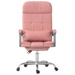 Fauteuil de massage inclinable de bureau informatique étude Rose similicuir rose 02_0025392