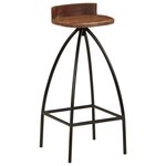 vidaXL Tabourets de bar lot de 2 bois de récupération massif