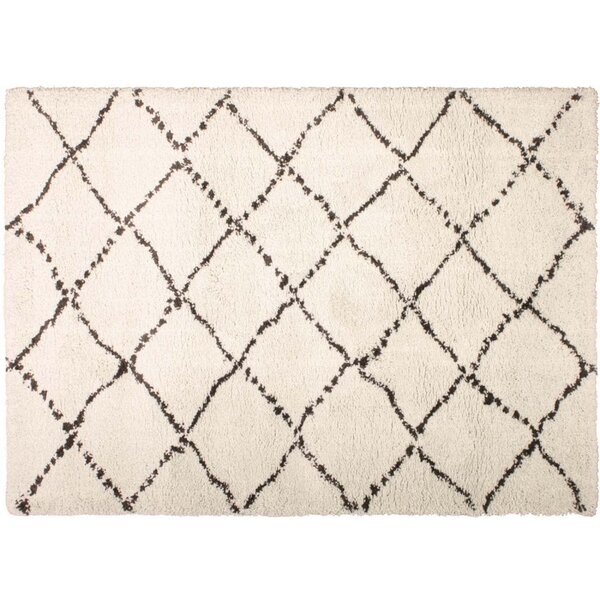 Tapis en polypropylène beige casablanca 170 x 120 cm