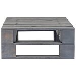 vidaXL Pouf palette de jardin Bois de pin imprégné de gris