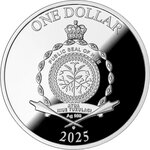 Pièce de monnaie en Argent 1 Dollar g 17.50 Millésime 2025 LOVE TREE