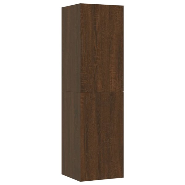 vidaXL Meuble TV mural Chêne marron 30 5x30x110 cm