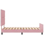Cadre de lit vidaXL Rose 90x190 cm Velours