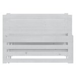 vidaXL Lit coulissant blanc bois de pin massif 2x(90x200) cm