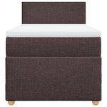 vidaXL Sommier à lattes de lit avec matelas Marron foncé 90x190 cm