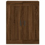 vidaXL Buffet haut Chêne marron 69 5x34x180 cm Bois d'ingénierie