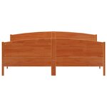 vidaXL Cadre de lit sans matelas cire marron 180x200cm bois pin massif