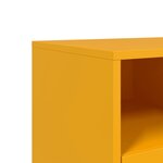 vidaXL Meuble TV jaune moutarde 100 5x39x43 5 cm acier laminé à froid