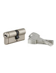 THIRARD - Cylindre double entrée Transit 1  30x40mm  nickelé  5 clés