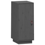 vidaXL Buffet Gris 34x40x75 cm Bois massif de pin