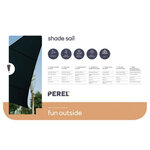 Perel Voile d'ombrage  perméable  respirant  5 x 5 x 5 m  180 g/m²  PEHD  triangulaire  gris foncé