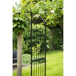 Nature Arche de jardin Métal 114x66x232 cm Noir