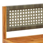 vidaXL Canapé d'angle de jardin avec coussins bois massif d'acacia