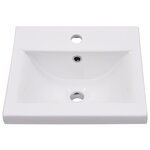 vidaXL Ensemble de meubles de salle de bain Noir Aggloméré