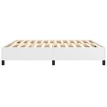 vidaXL Cadre de lit Blanc 200x200 cm Similicuir
