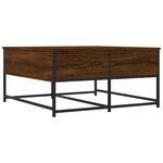 vidaXL Table basse chêne marron 80x80x40 cm bois d'ingénierie