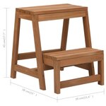 vidaXL Escabeau pliable Bois de sapin massif