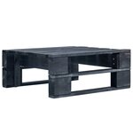 Salon de jardin meuble d'extérieur ensemble de mobilier palette 4 pièces avec coussins pin imprégné de noir 02_0018400