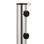 vidaXL Socle de parasol Granite 30 kg Carré Gris