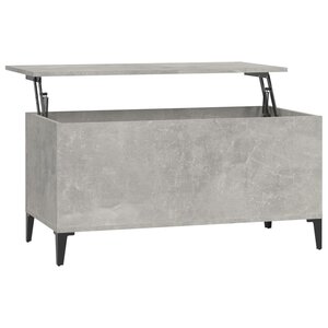 vidaXL Table basse Gris béton 90x44 5x45 cm Bois d'ingénierie