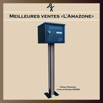 "L' AMAZONE"  boîte aux lettres 1 Porte. Structure mécano-soudée en tôles d’acier 10 et 15/10ème Dimensions et Serrure agréées la Poste