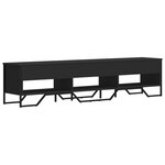 vidaXL Meuble TV noir 180x34x41 cm bois d'ingénierie
