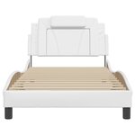 vidaXL Cadre de lit sans matelas blanc 100x200 cm similicuir
