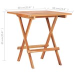 vidaXL Ensemble de bistro 3 Pièces avec coussins anthracite Bois de teck