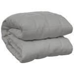 vidaXL Couverture lestée Gris 200x225 cm 9 kg Tissu