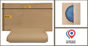 Lot de 50 Feuilles de Papier Bulle Kraft Biodégradable (0 5m x 1m - BioBul)