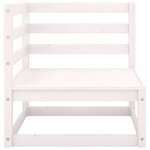 vidaXL Canapé d'angle de jardin coussins anthracite Bois de pin massif