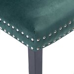 vidaXL Chaises à manger lot de 6 vert foncé velours
