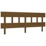vidaXL Cadre de lit sans matelas marron miel 200x200cm bois pin massif