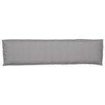vidaXL Coussin de palette pour banc Gris 150x40x8 cm Tissu Oxford
