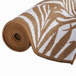 vidaXL Tapis d'extérieur marron et blanc 80x250 cm design réversible