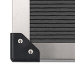 vidaXL Receveur de douche extérieur WPC Inox 80x62 cm Gris