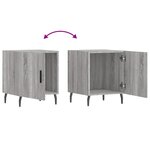 vidaXL Tables de chevet 2 Pièces sonoma gris 40x40x50cm bois d'ingénierie
