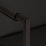 vidaXL Fauteuil noir cuir véritable