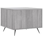 vidaXL Tables basses 2 Pièces sonoma gris 50x50x40 cm bois d'ingénierie