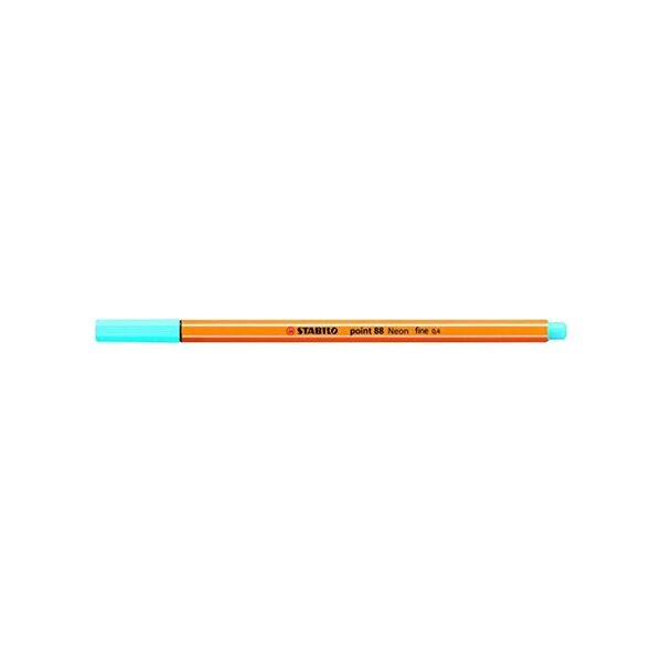 Stylo-feutre POINT 88 Pointe Fine 0,4 mm Bleu fluo STABILO