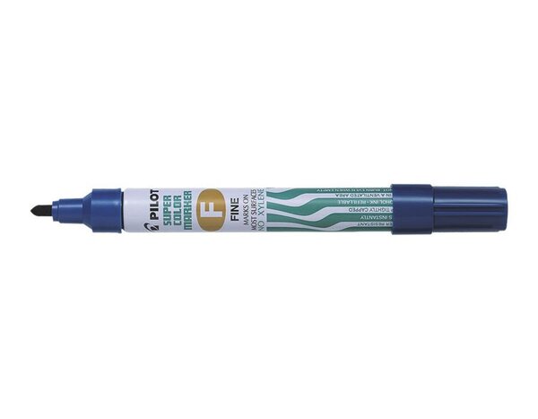 Marqueur permanent SUPER COLOR FINE, bleu PILOT